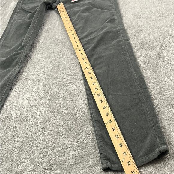 NEW Fiorucci 28, 6 Charcoal Corduroy Push Up Jeans Low Rise Pants Angel Patch - Picture 3 of 14